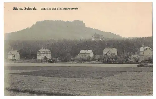 Ak Sächsische Schweiz Gohrisch mit dem Gohrischstein 1910er 