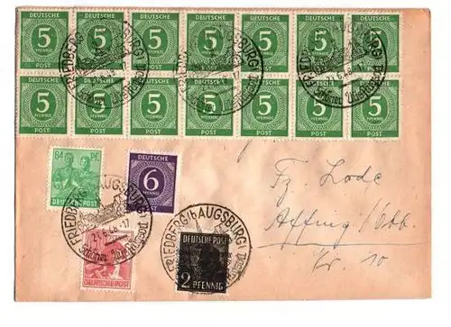 Alter Brief 1948 Bizone