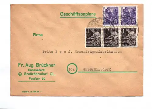 Firmen Brief Großröhrsdorf 6 Stück 1949 bis 1959 Sachsen