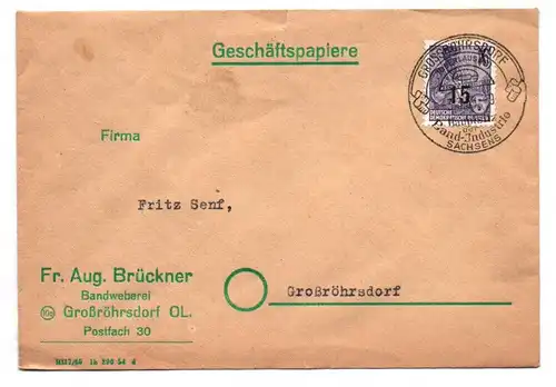 Firmen Brief Großröhrsdorf 6 Stück 1949 bis 1959 Sachsen