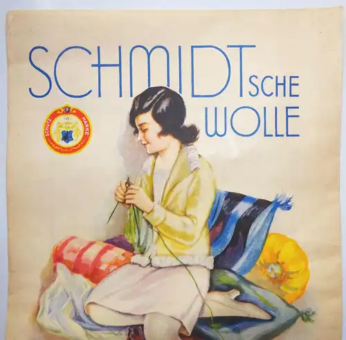 Alte Papiertüte Schmidtsche Wolle Altenburg Lux Seife Laden Deko 1930er Reklame