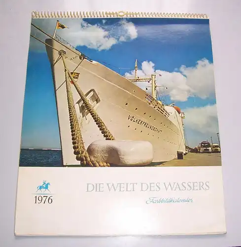 DDR Kalender Welt des Wasser 1976 vollständig