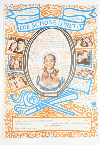 Die schöne Lurette Günter Klück Evelyn Cron 1960 DDR Filmplakat