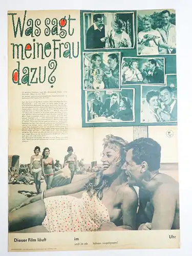 Filmplakat Was sagt meine Frau dazu Barbara Polomska Progress 