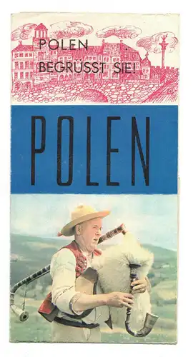 DDR Prospekt Polen begrüsst Sie Reise Urlaub 1965