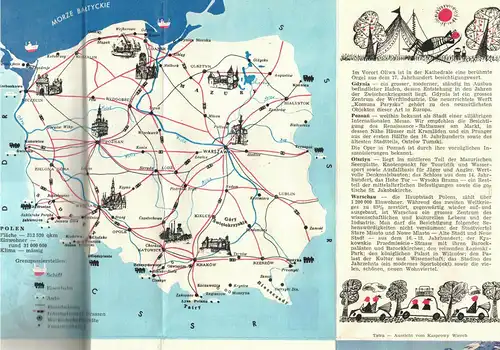 DDR Prospekt Polen begrüsst Sie Reise Urlaub 1965 