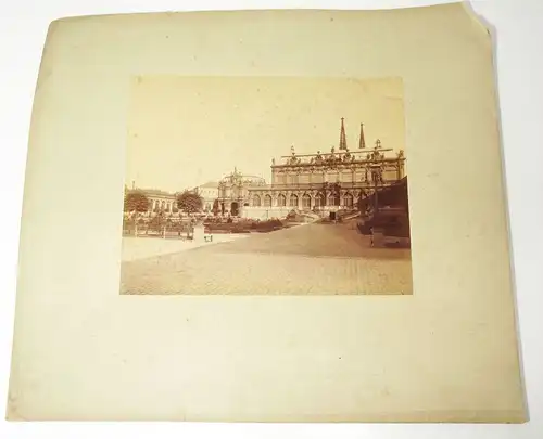 Foto Dresden Zwinger Glockenspielpavillon um 1890 Albuminfoto