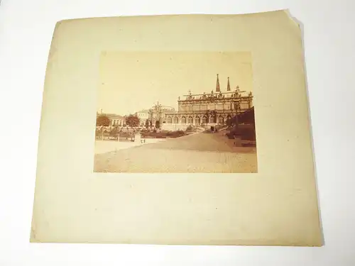 Foto Dresden Zwinger Glockenspielpavillon um 1890 Albuminfoto