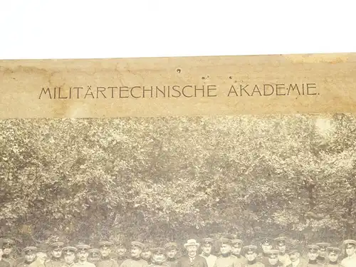 Pappfoto Militärtechnische Akademie Schiessplatz Meppen 1910 Krupp Essen Foto