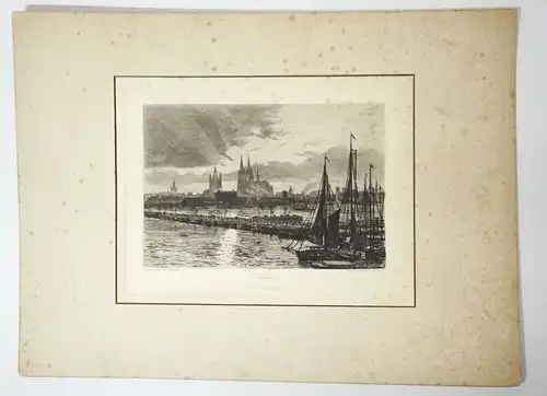 Bernhard Mannfeld Köln Radierung Angerer Berlin Emil Strauss Bonn Print 1890