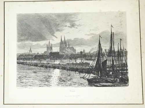 Bernhard Mannfeld Köln Radierung Angerer Berlin Emil Strauss Bonn Print 1890