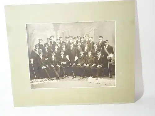 Pappfoto Studentenschaft Burschenschaft Sachsen um 1910 Decken Zipfel