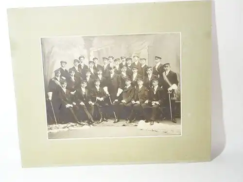 Pappfoto Studentenschaft Burschenschaft Sachsen um 1910 Decken Zipfel 