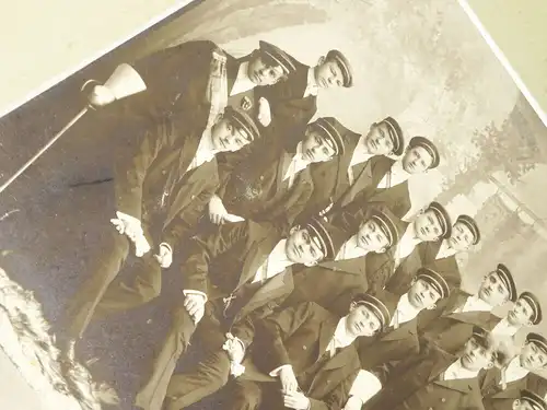 Pappfoto Studentenschaft Burschenschaft Sachsen um 1910 Decken Zipfel 