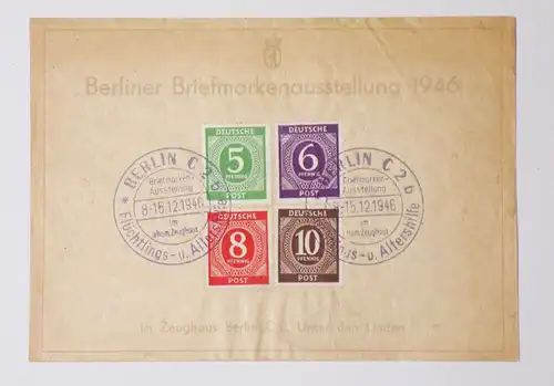 Beleg Berliner Briefmarken Ausstellung 1946 Zeughaus