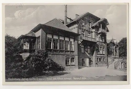 Ak Waldenburg Schlesien Kaiser Friedrich Höhe 1933 polska 