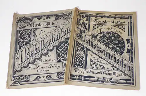 Musterblätter für Metallarbeiten Lechleither um 1910 Ornamente 