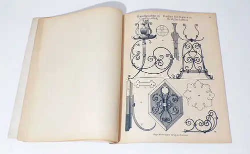 Musterblätter für Metallarbeiten Lechleither um 1910 Ornamente
