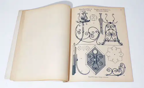 Musterblätter für Metallarbeiten Lechleither um 1910 Ornamente 