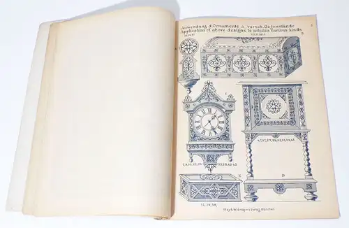 Musterblätter für Metallarbeiten Lechleither um 1910 Ornamente 