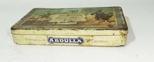 Alte Zigaretten Blechdose Abdulla Egyptian Blend 25er tin box Vintage tin box