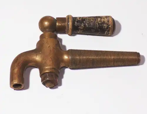 Alter Zapfhahn Messing Ablaufhahn Ventil Bierfass Hahn