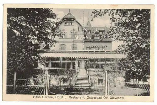 Ak Haus Silvana Hotel Restaurant Ostseebad Ost-Dievenow Pommern ! (A3940