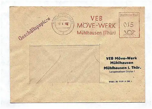 Geschäftspapiere VEB Möbel Werk Mühlhausen Thüringen DDR
