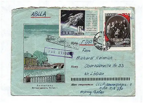 Russland Brief 1962 nach Ober Oderwitz Sachsen