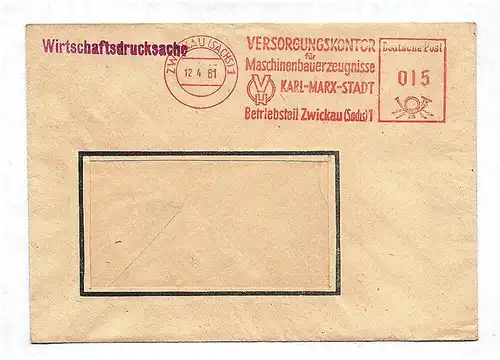 Wirtschaftsdrucksache 1961 Versorgungskontor Maschinenbauerzeugnisse Karl Marx S