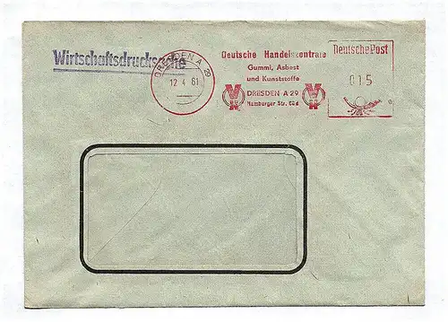 Wirtschaftsdrucksache 1961 Deutsche Handelszentrale Gummi Asbest DDR