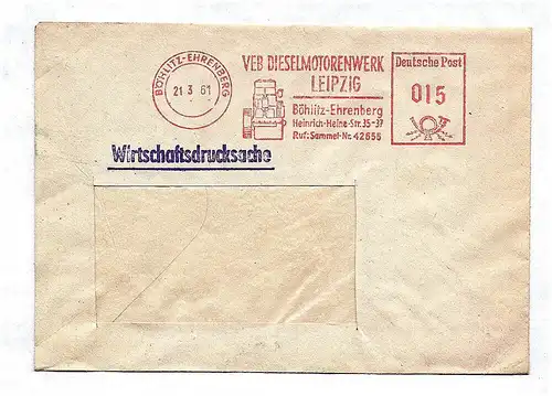 Wirtschaftsdrucksache 1961 VEB Dieselmotorenwerk Leipzig