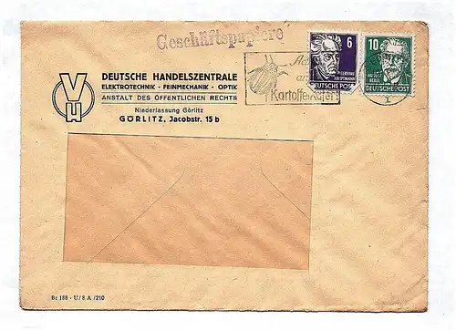 Geschäftspapiere VH Deutsche Handelszentrale DDR ca 1956 Elektrotechnik