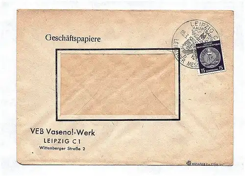 Geschäftspapiere VEB Vasenol Werk Leipzig ca 1956 DDR