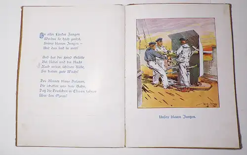 Vater ist im Kriege Bilderbuch für Kinder 1 Wk militärisches Kinderbuch