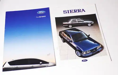 Ford Prospekte Konvolut 1991 bis 2006 Werbung