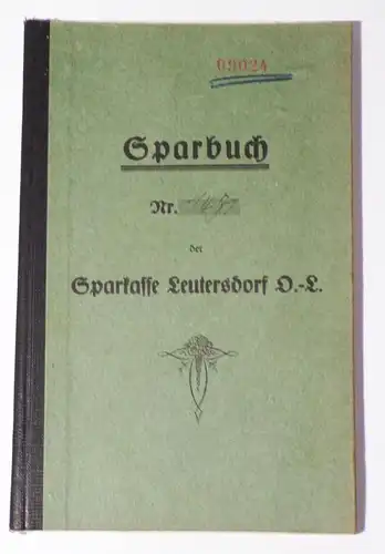 Sparbuch der Sparkasse Leutersdorf 1931