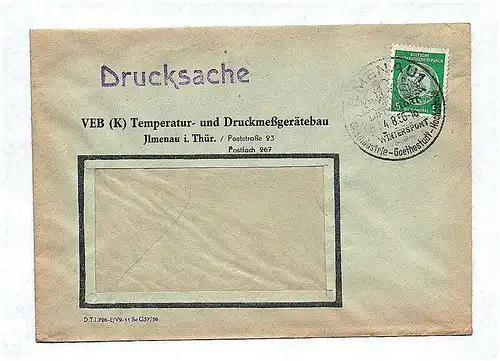 Drucksache VEB Temperatur und Druckmeßgerätebau 1956 DDR