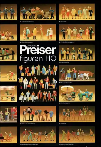 Prospekt Preissler Figuren H0 Modellbau