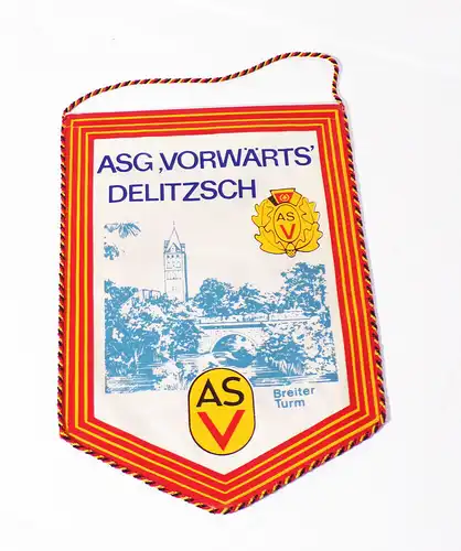 Wimpel ASG Vorwärts Delitzsch Breiter Turm ASV DDR