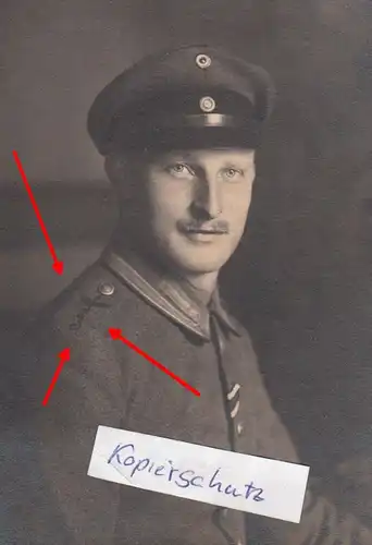 Kabinettfoto Portrait Soldat Flieger Regiment 3 Mühlhausen Thüringen 1917 IWW !