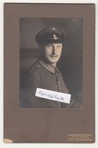 Kabinettfoto Portrait Soldat Flieger Regiment 3 Mühlhausen Thüringen 1917 IWW !