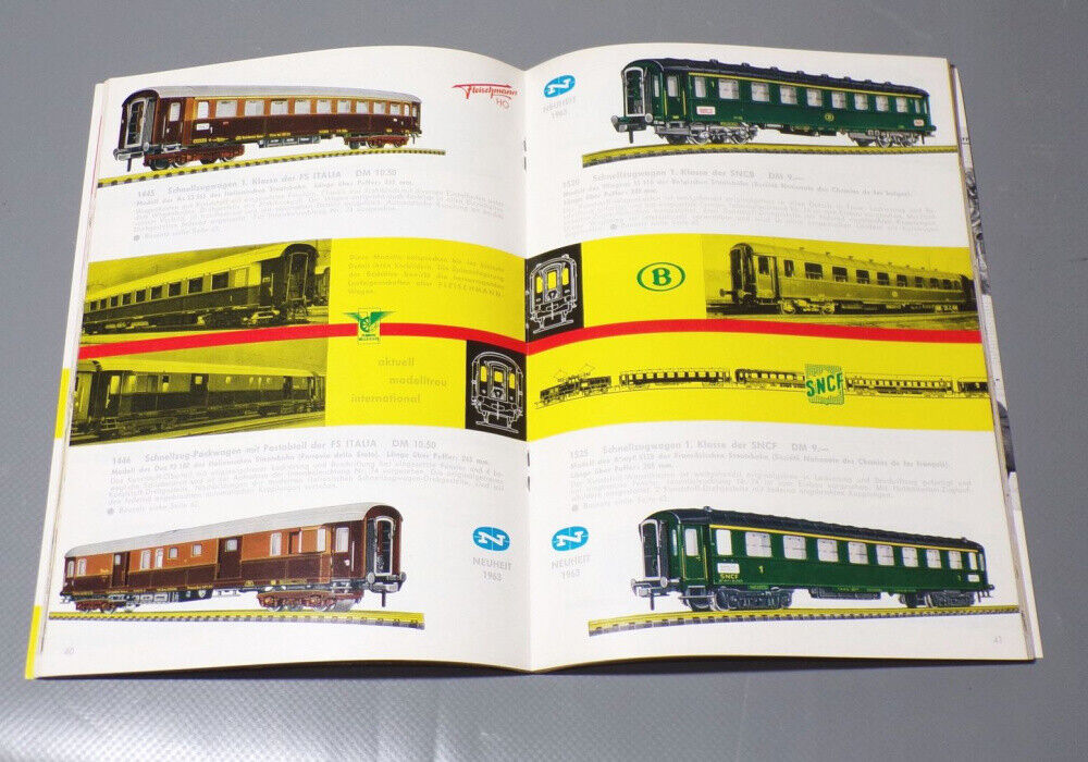 Fleischmann Katalog 1963 1964 H0 Modelleisenbahn Nr. 195582885047 ...