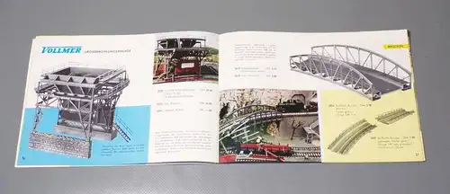 Vollmer 1961 1962 Modelleisenbahn Katalog mit Prospekten