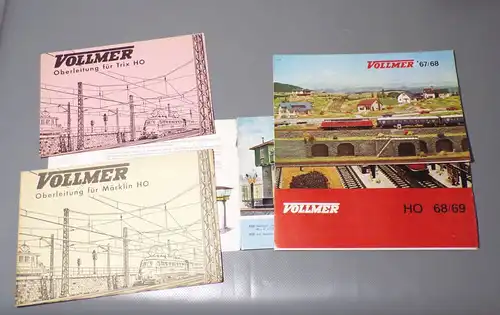 Vollmer 1961 1962 Modelleisenbahn Katalog mit Prospekten