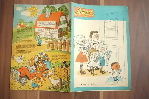 Atze Hortnerin 1964 Heft 3 Otto Grotewohl zum 70 Geburtstag DDR Comic