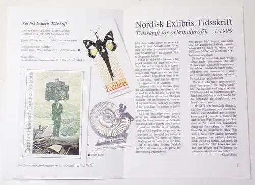 Peter Israel Exlibris Gisela Tschursch Nordisk Exlibris Tidsskrift 1999