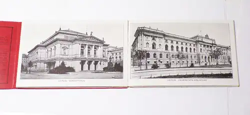 Album mit 10 Ansichtskarten von Leipzig Postkarten Leporello