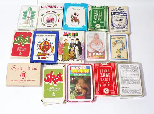 Konvolut Kartenspiele Quartett 