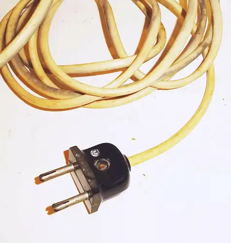 Vintage Lampen - Ersatzteil E27 Bakelit Lampenfassung Kabel Gerätestecker !